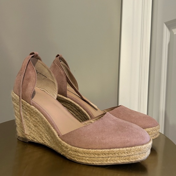 Target A New Day Pink Espadrilles Wedge Heels, Size 9.5 - Picture 2 of 9